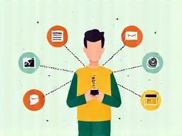 Illustration of a person sharing a link online